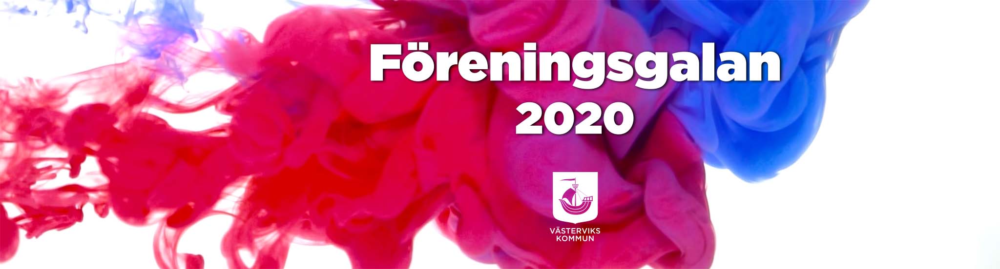 Färgbomb med texten föreningsgalan2020