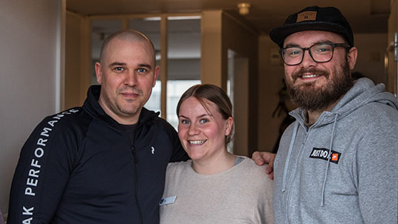 Martin, Ida och Andreas