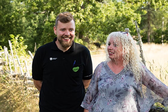 Christian och Anke bredvid varandra