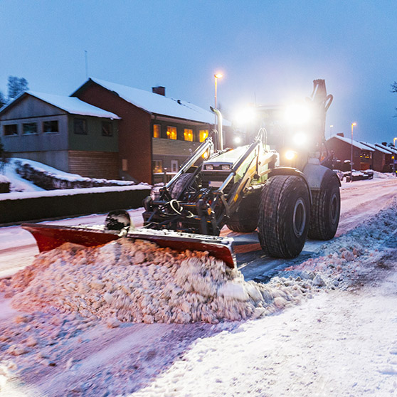 bild på snöröjning