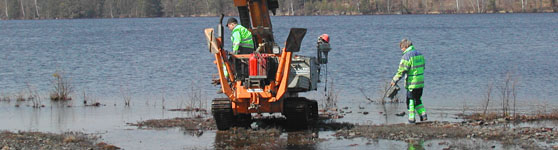 Saneringsarbete i Tjursbosjön