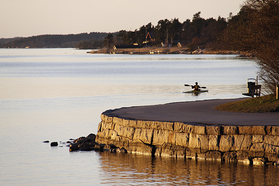 foto på paddling