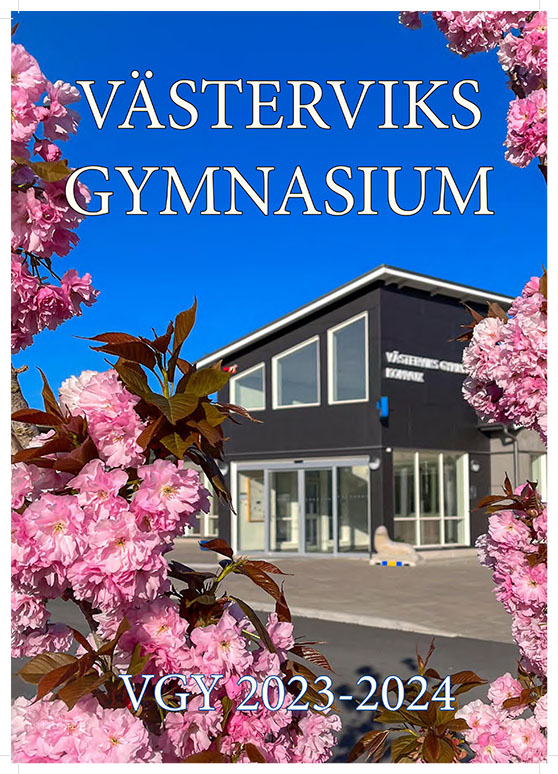 Framsidan på VGYs katalog för 2023_2024